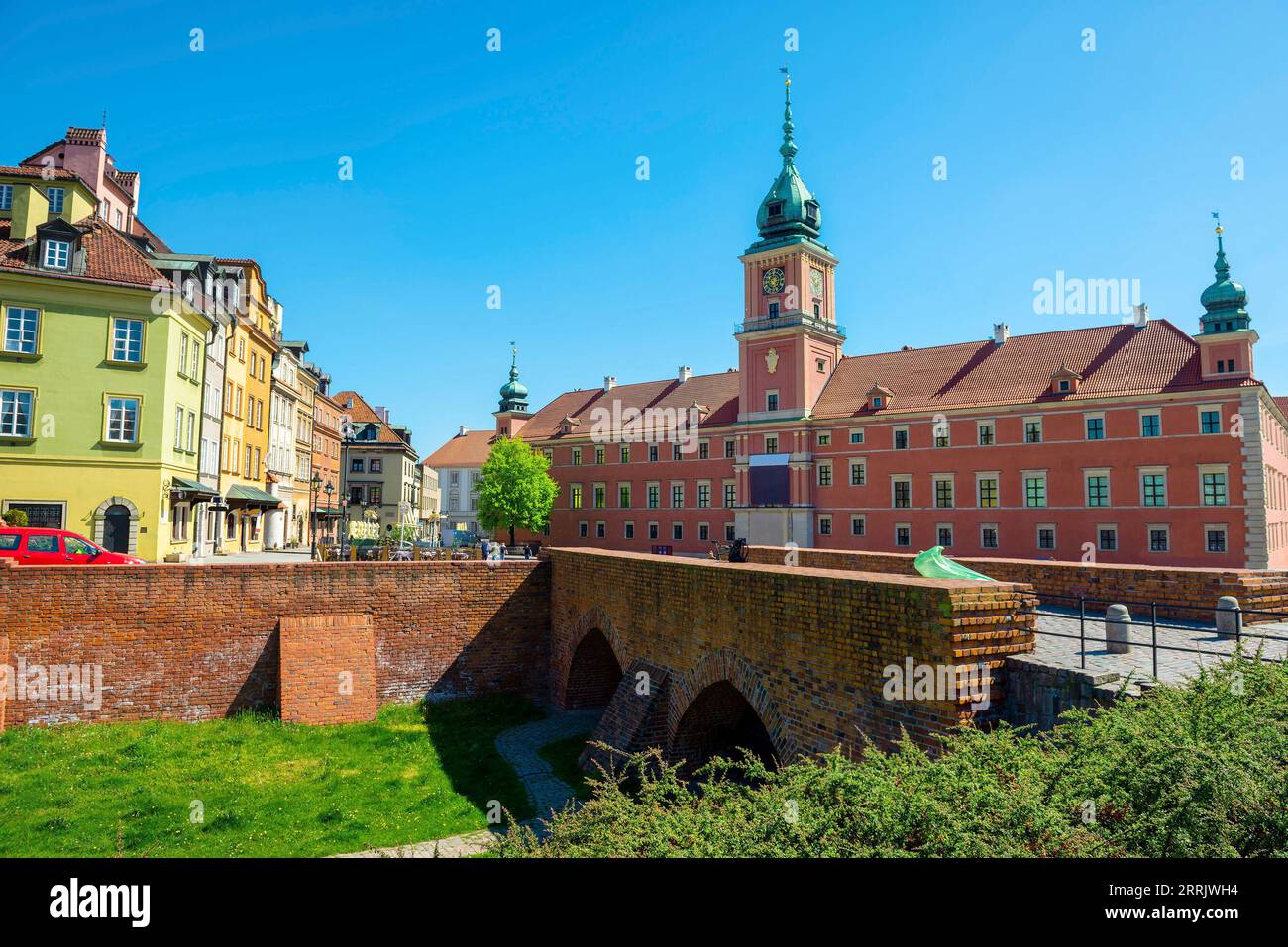 Il Castello reale di Varsavia è una residenza del castello che in passato servì per secoli come residenza ufficiale dei monarchi polacchi. Foto Stock