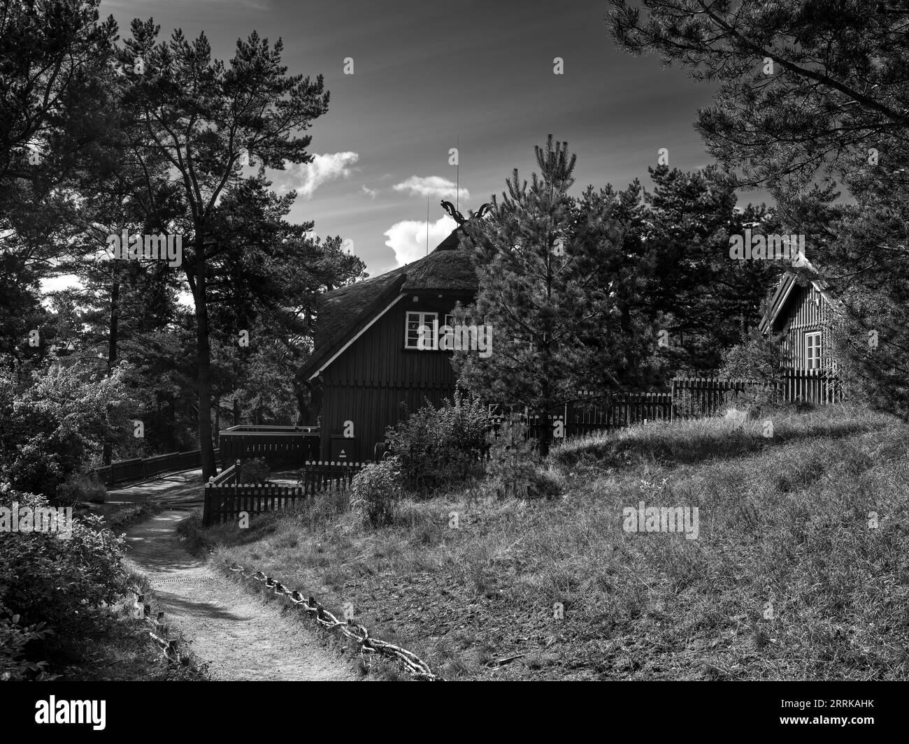 Alla Thomas Mann House di Nida, Lituania, Foto Stock