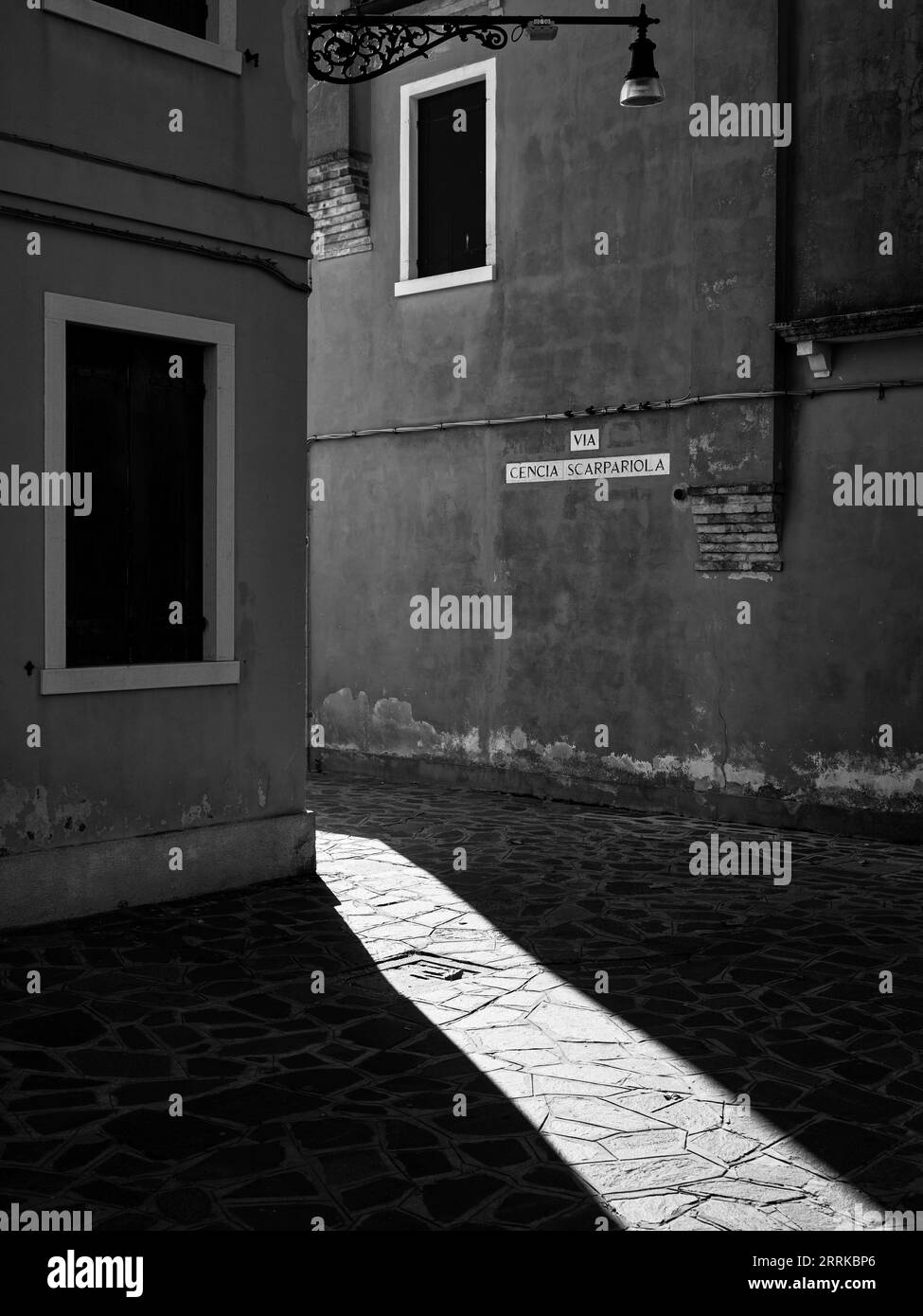 Sulla strada per Burano nella laguna di Venezia, Foto Stock