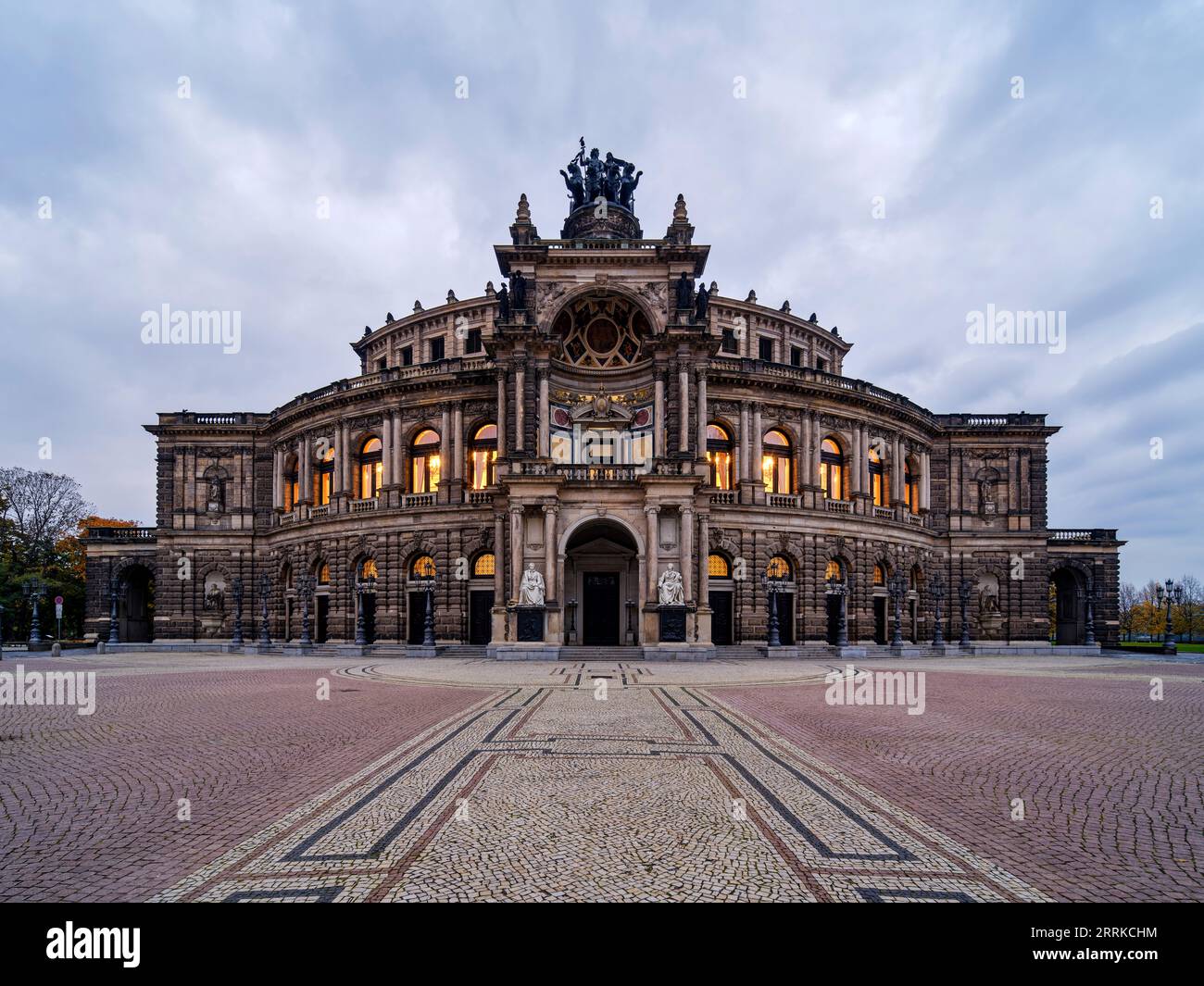 Semper Opera House, Dresda, Foto Stock