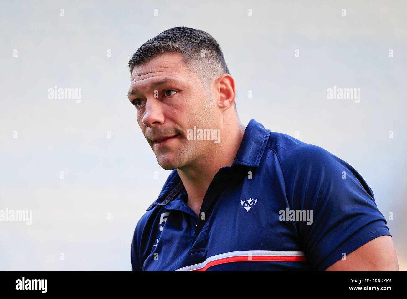 Ryan Hall #5 di Hull KR davanti alla partita di Betfred Super League Round 25 Huddersfield Giants vs Hull KR al John Smith's Stadium, Huddersfield, Regno Unito, 8 settembre 2023 (foto di Conor Molloy/News Images) Foto Stock