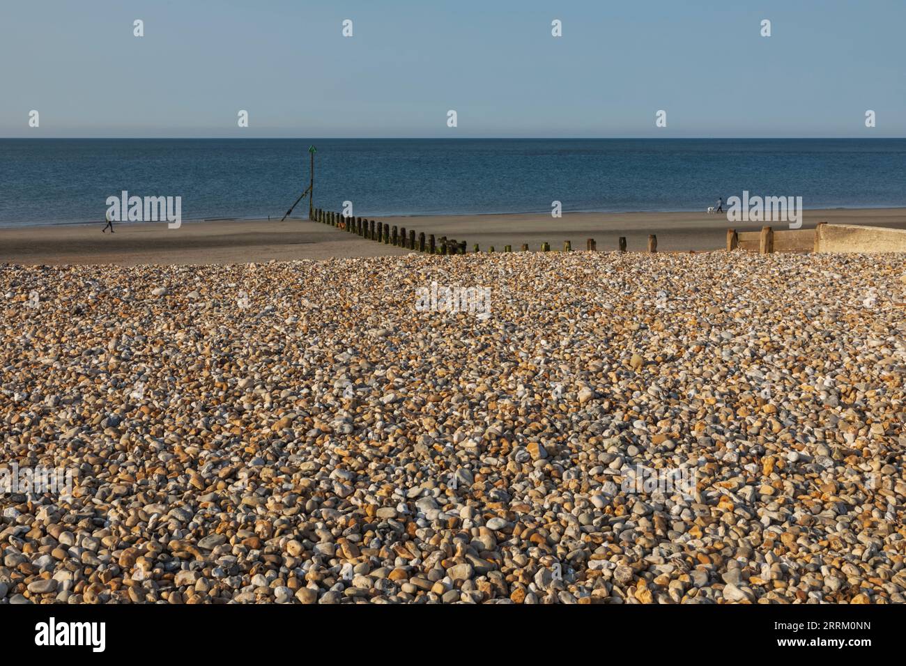 Inghilterra, Sussex, West Sussex, Selsey, Selsey Bill, Selsey Bill Beach Foto Stock