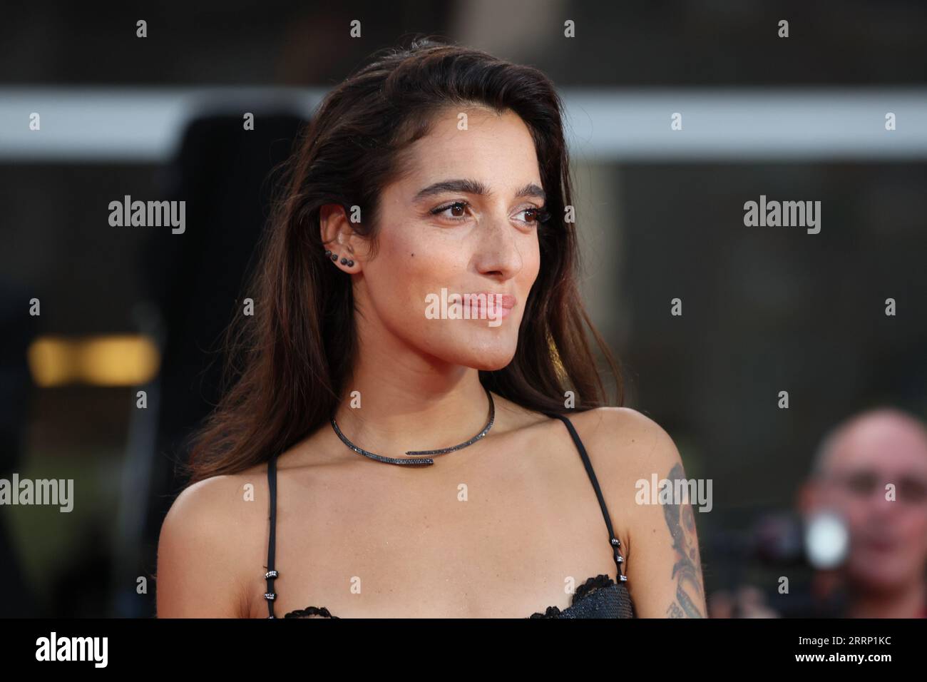 Claudia Lagona, alias Levante, partecipa a un Red carpet per il film "Hors-Saison (fuori stagione)" al 80° Festival Internazionale del Cinema di Venezia a settembre Foto Stock