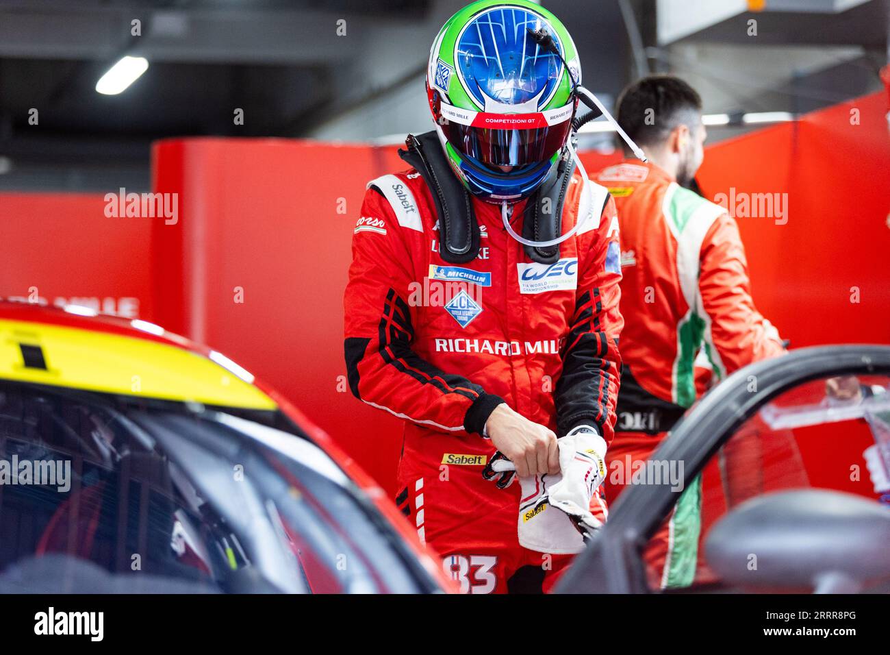 ROVERA Alessio (ita), Richard mille AF Corse, Ferrari 488 GTE Evo, ritratto durante la 6 ore di Fuji 2023, 6° round del FIA World Endurance Championship 2023, dal 7 al 10 settembre 2023 sul Fuji Speedway, a Oyama, in Giappone Foto Stock