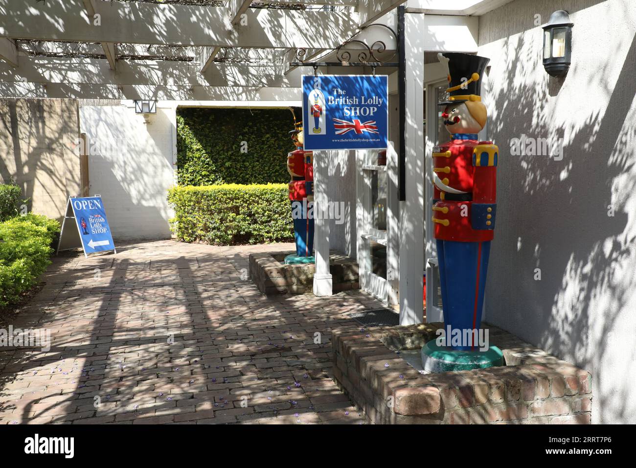 The British Lolly Shop, Hunter Valley Gardens, Pokolbin, New South Wales, Australia Foto Stock