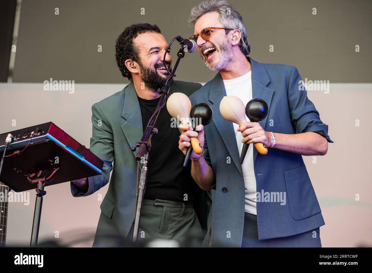 Festival vive Latino, edición España 2023. El festival acogió en Zaragoza a artistas como Juanes, Andrés Calamaro, Ana Tijoux, M-CLAN o Delaporte. Foto Stock