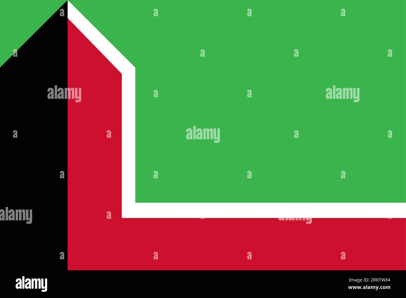 Bandiera del comune di Leusden (provincia di Utrecht, Regno dei Paesi Bassi, Olanda) Illustrazione Vettoriale