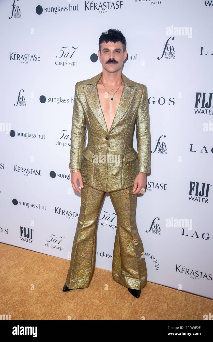 Cody Belew partecipa al Daily Front Row Fashion Media Awards 2023 presso la Rainbow Room di New York City. Foto Stock