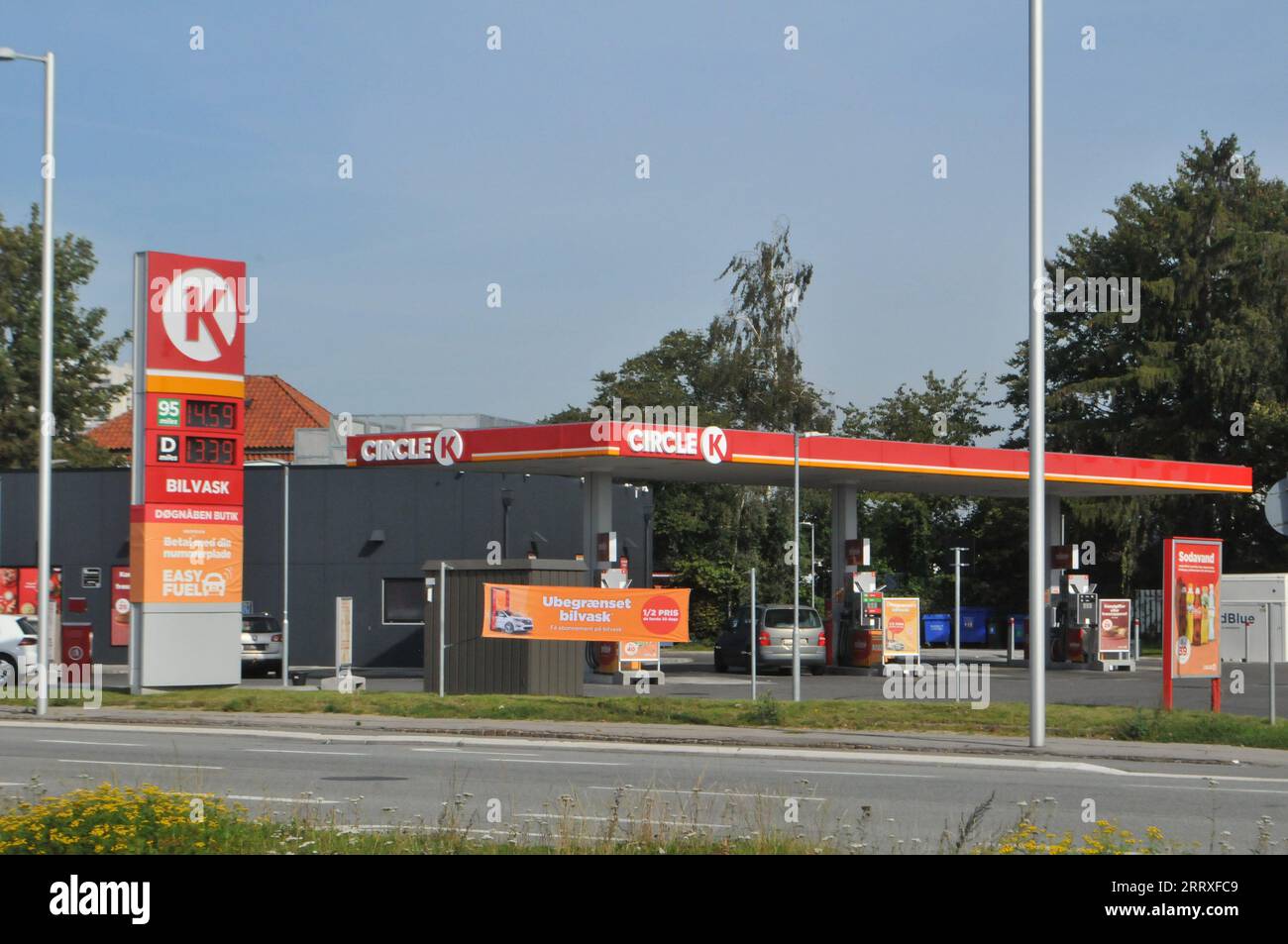 09 settembre 2023/stazione di servizio K-Circle a Srounding Herlve capitale danese Copenaghen Danimarca. (Foto: Francis Joseph Dean/Dean Pictures) Foto Stock