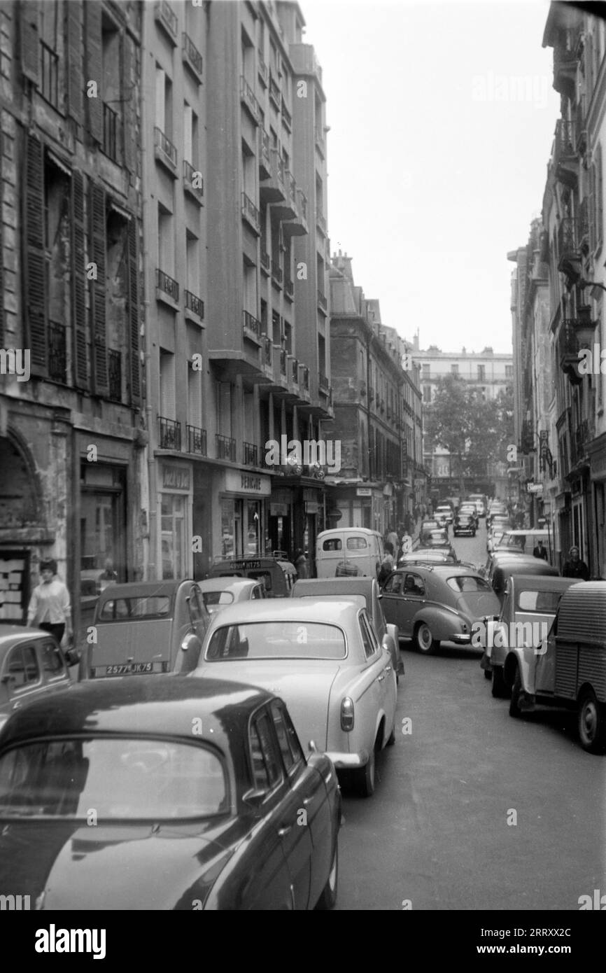 Enge Pariser Straße, 1962. Stretta via Parigi, 1962. Foto Stock