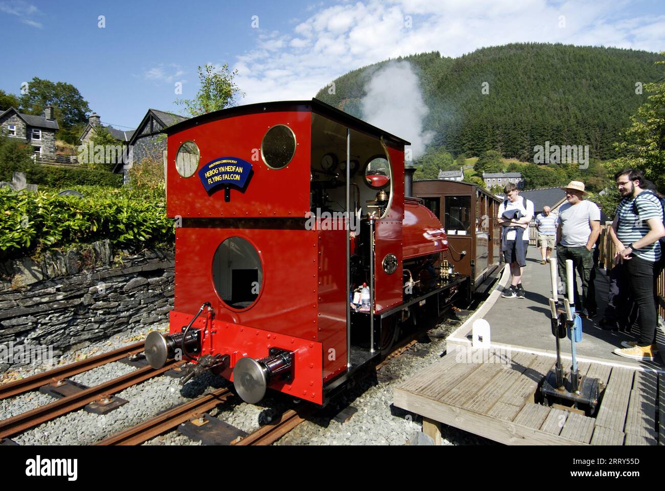 New FALCON No.10 at Corris Railway, Gwynedd WALES UK Foto Stock