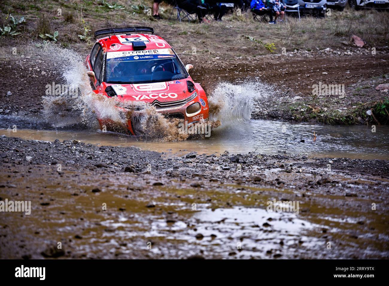 Grecia, Grecia. 9 settembre 2023. Durante il FIA World Rally Championship EKO Acropolis Rally Grecia in SS Pavaliani, Atene, Grecia 09, Set, 2023 credito: Agenzia fotografica indipendente/Alamy Live News Foto Stock