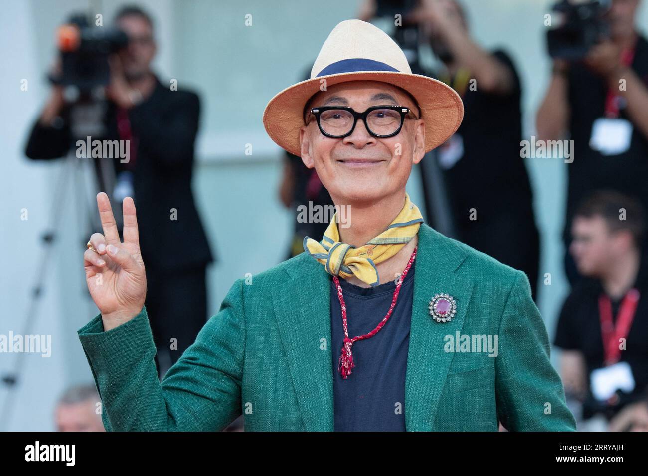 Venezia, Italia. 9 settembre 2023. Yonfan partecipa al Red Carpet di chiusura nell'ambito della 80 Mostra di Venezia, il 9 settembre 2023. Foto di Aurore Marechal/ABACAPRESS.COM credito: Abaca Press/Alamy Live News Foto Stock