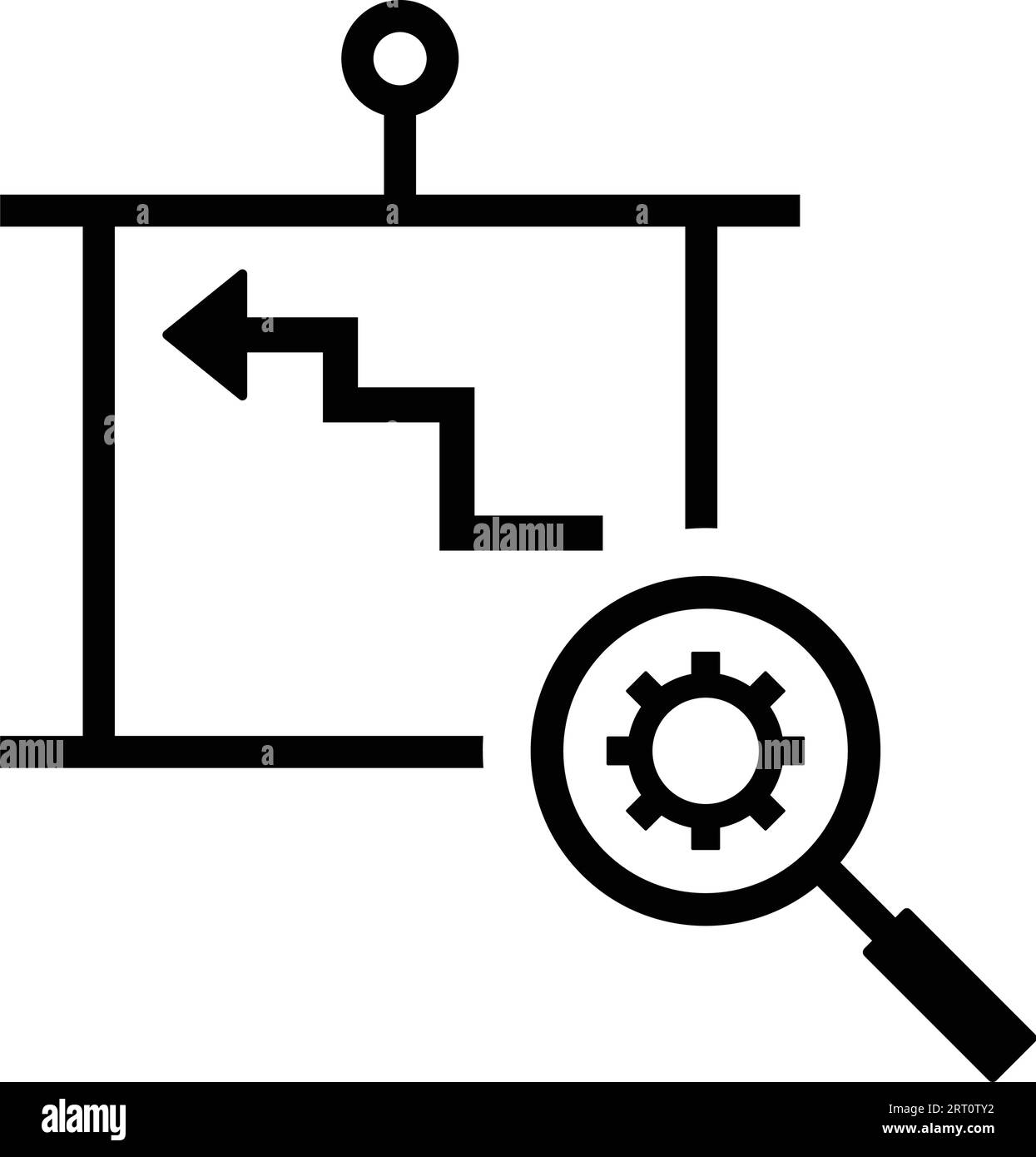 Icona pianificazione SEO. da utilizzare per lo sviluppo di app e dispositivi mobili o per scopi commerciali o per qualsiasi tipo di progetto. Illustrazione Vettoriale