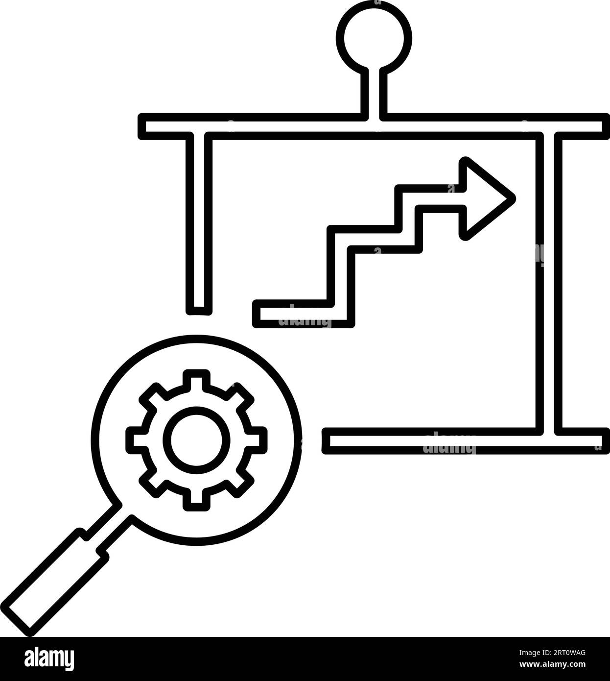 Icona pianificazione SEO. da utilizzare per lo sviluppo di app e dispositivi mobili o per scopi commerciali o per qualsiasi tipo di progetto. Illustrazione Vettoriale