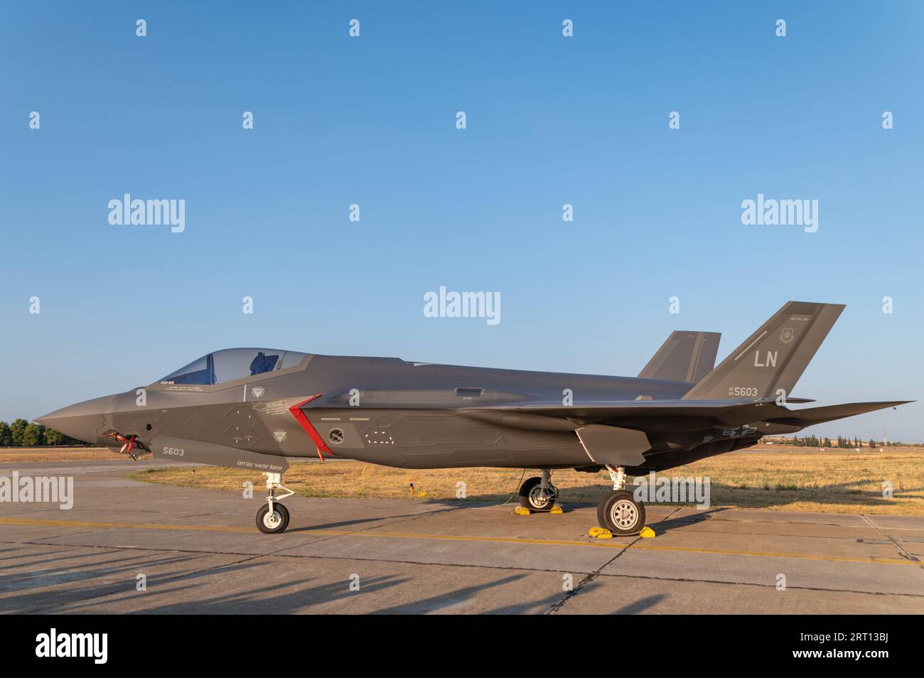 US Air Force F-35 caccia a terra Foto Stock