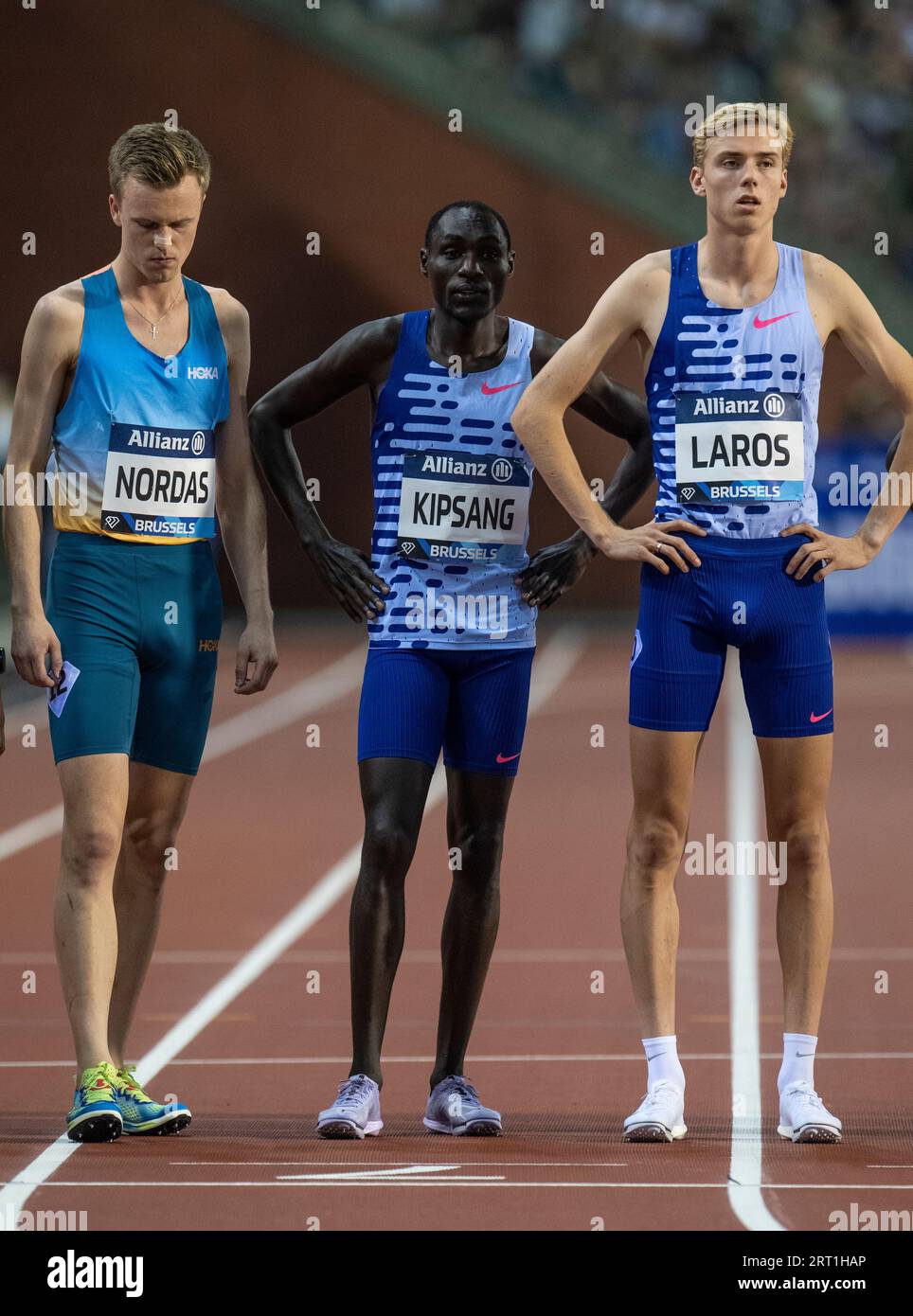 Abel Kipsang del Kenya gareggia nell'Allianz Memorial Van Damme al King Baudouin Stadium di Bruxelles il 9 settembre 2023 foto di Gary Mitc Foto Stock