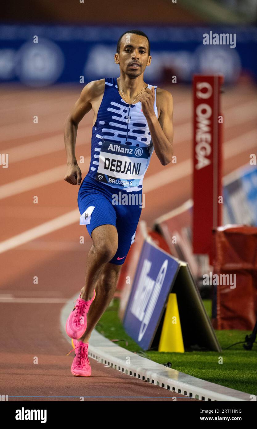 Ismael Debjani del Belgio gareggia nell'Allianz Memorial Van Damme al King Baudouin Stadium di Bruxelles il 9 settembre 2023 foto di Gary Foto Stock