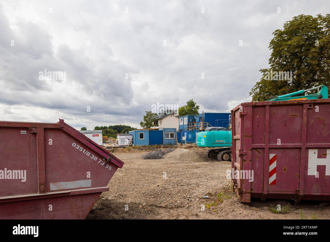 La proprietà del maestro scalpellino Michael Staebe, che aveva la sua attività qui nella tradizione familiare dal 1846, è storia, la casa è stata demolita Foto Stock