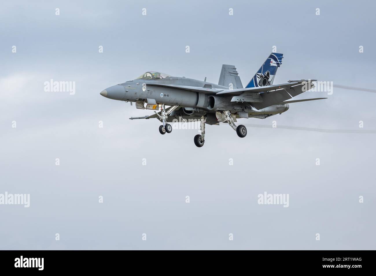 Finnish Air Force - McDonnell Douglas F-18 Hornet, al Royal International Air Tattoo 2023. Foto Stock