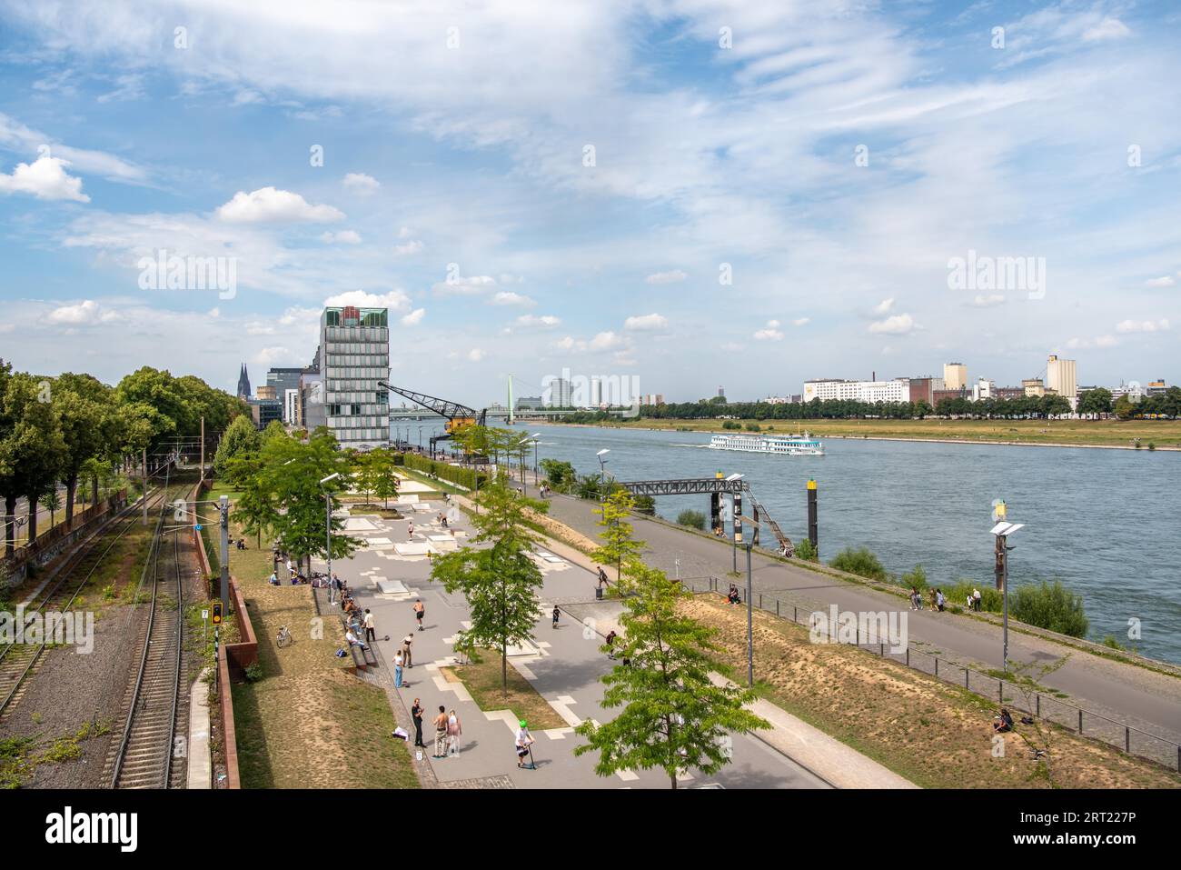 Parco divertimenti Rheinauhafen Foto Stock
