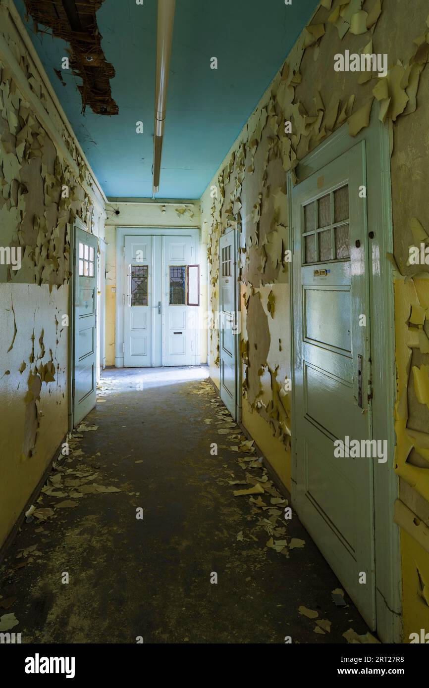Lo Stadtbad è un edificio che è stato utilizzato come piscina coperta per 88 anni nel sobborgo settentrionale di Lipsia. Nel 2004, le terme furono chiuse Foto Stock