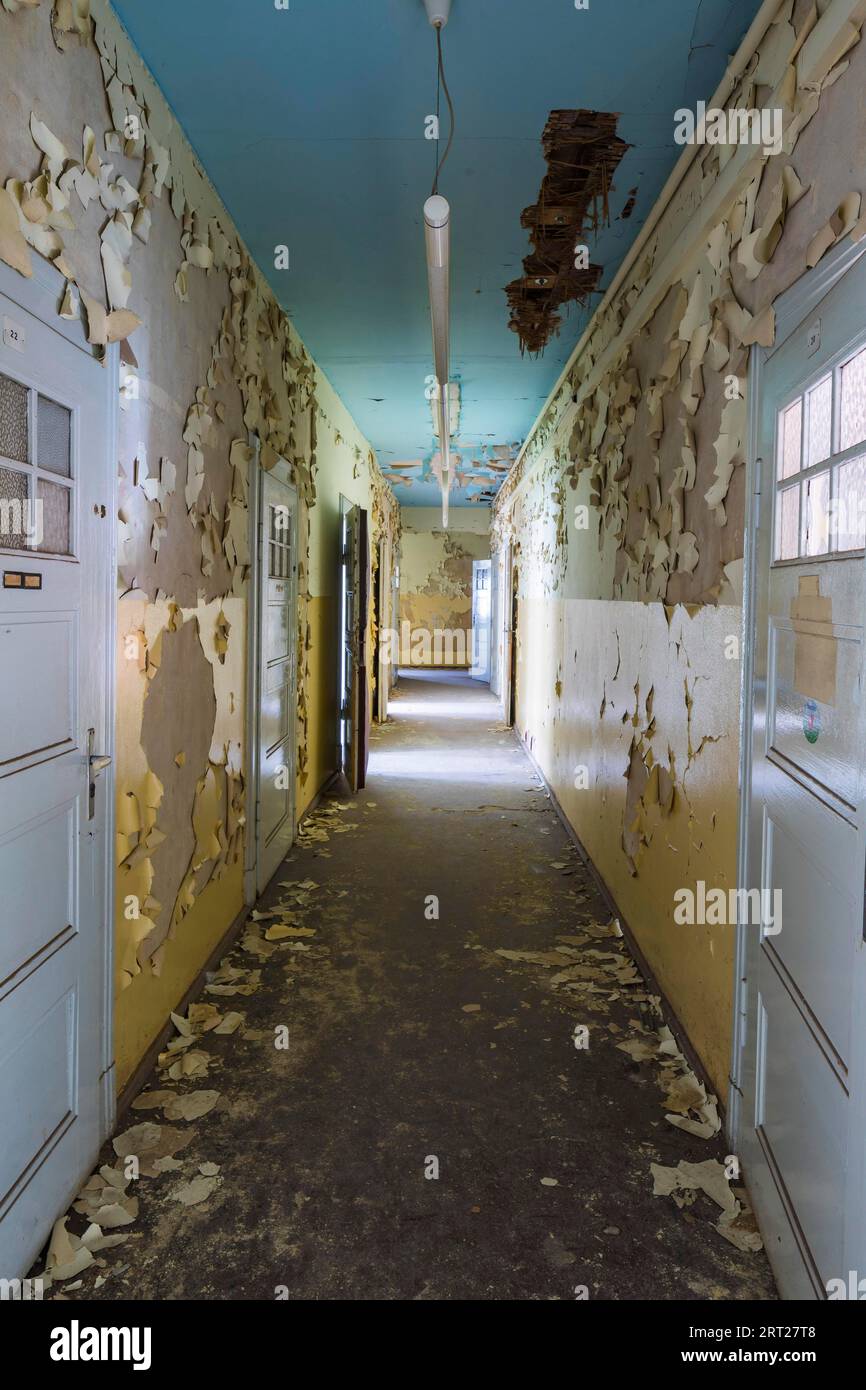 Lo Stadtbad è un edificio che è stato utilizzato come piscina coperta per 88 anni nel sobborgo settentrionale di Lipsia. Nel 2004, le terme furono chiuse Foto Stock