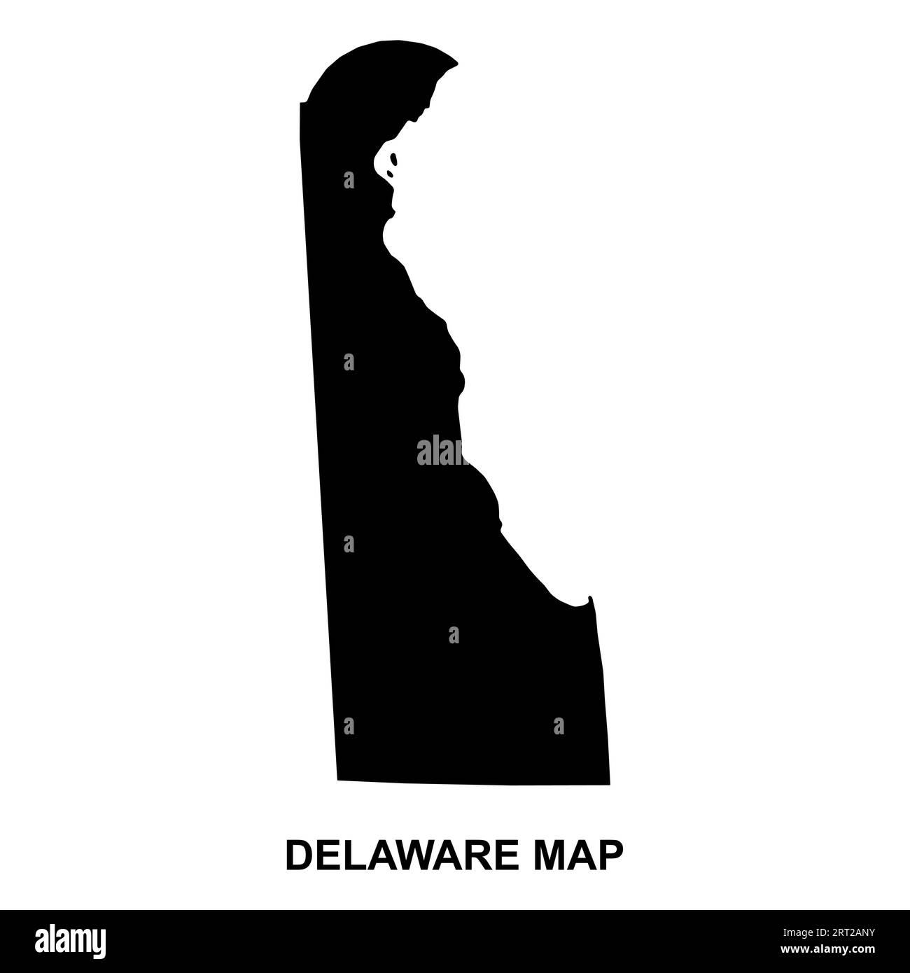 Forma della mappa del Delaware, stati uniti d'america. Icona Flat Concept illustrazione vettoriale . Illustrazione Vettoriale