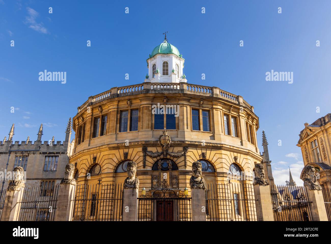 Lo Sheldonian Theatre, l'Università di Oxford, Oxfordshire, Inghilterra Foto Stock