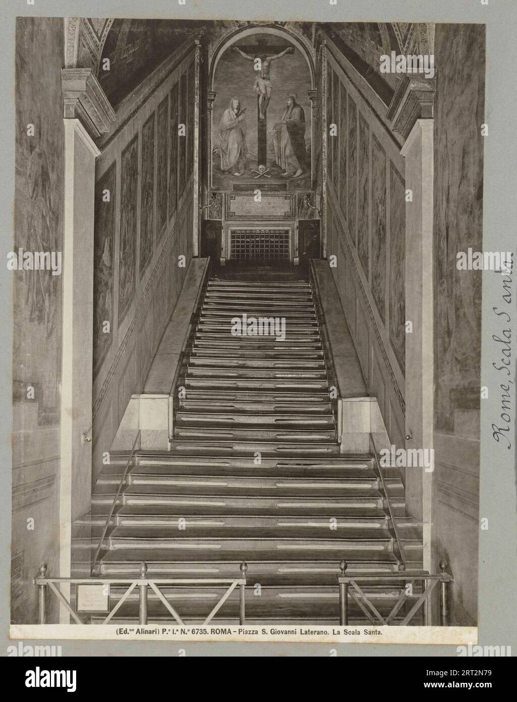 1900, Archivio Fotografia, Roma foto degli anni '1900, Scala Santa Foto Stock