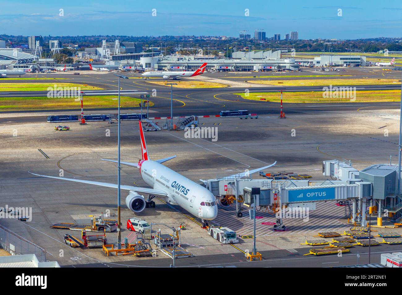 Aeroporto di Sydney (Kingsford Smith) a Sydney, Australia. Foto Stock