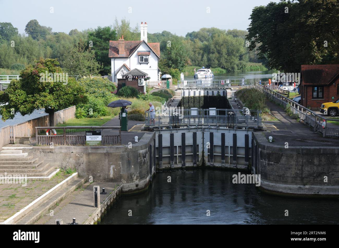 Goring Lock, Goring-on-Thames, Oxfordshire Foto Stock