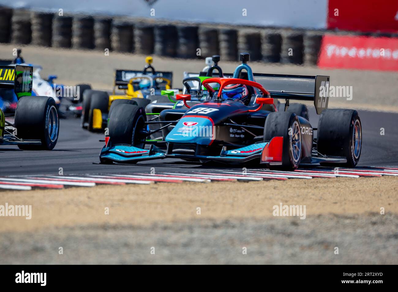 Monterey, CALIFORNIA, USA. 9 settembre 2023. INDYCAR NXT del pilota Firestone Series, ERNIE FRANCIS JR (99) di DAVIE, Florida, corre tra le curve durante il Firestone Grand Prix di Monterey al WeatherTech Raceway Laguna Seca di Monterey, CALIFORNIA. (Immagine di credito: © Kenneth L Weisenberger Grindston/ASP) SOLO USO EDITORIALE! Non per USO commerciale! Foto Stock