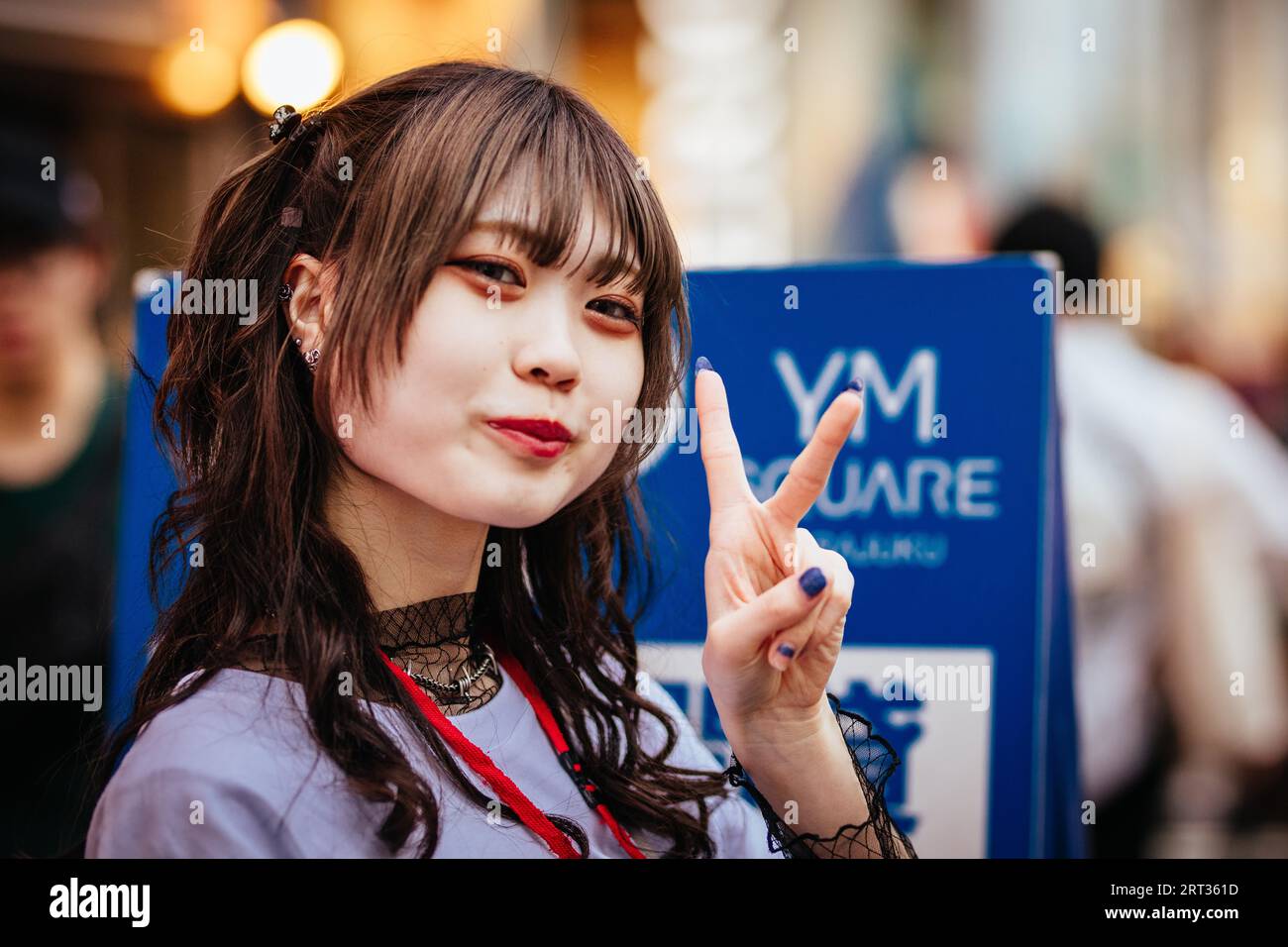 Tokyo, Giappone, 18 maggio 2019: Street Life Portraits of Amazing fashion and culture, a Harajuku, Tokyo, Giappone Foto Stock