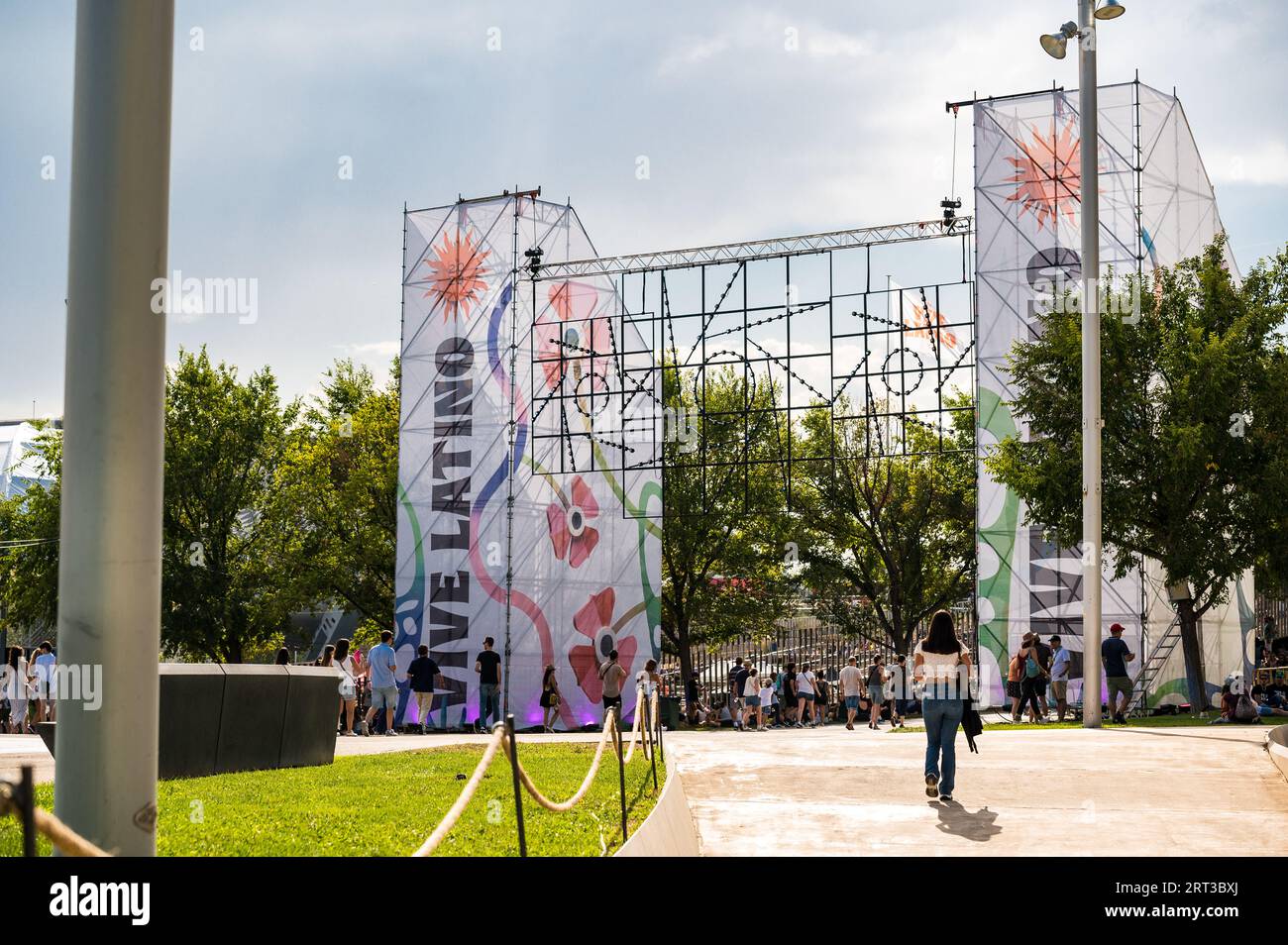 Festival vive Latino, edición España 2023. El festival acogió en Zaragoza a artistas como Juanes, Andrés Calamaro, Ana Tijoux, M-CLAN o Delaporte. Foto Stock