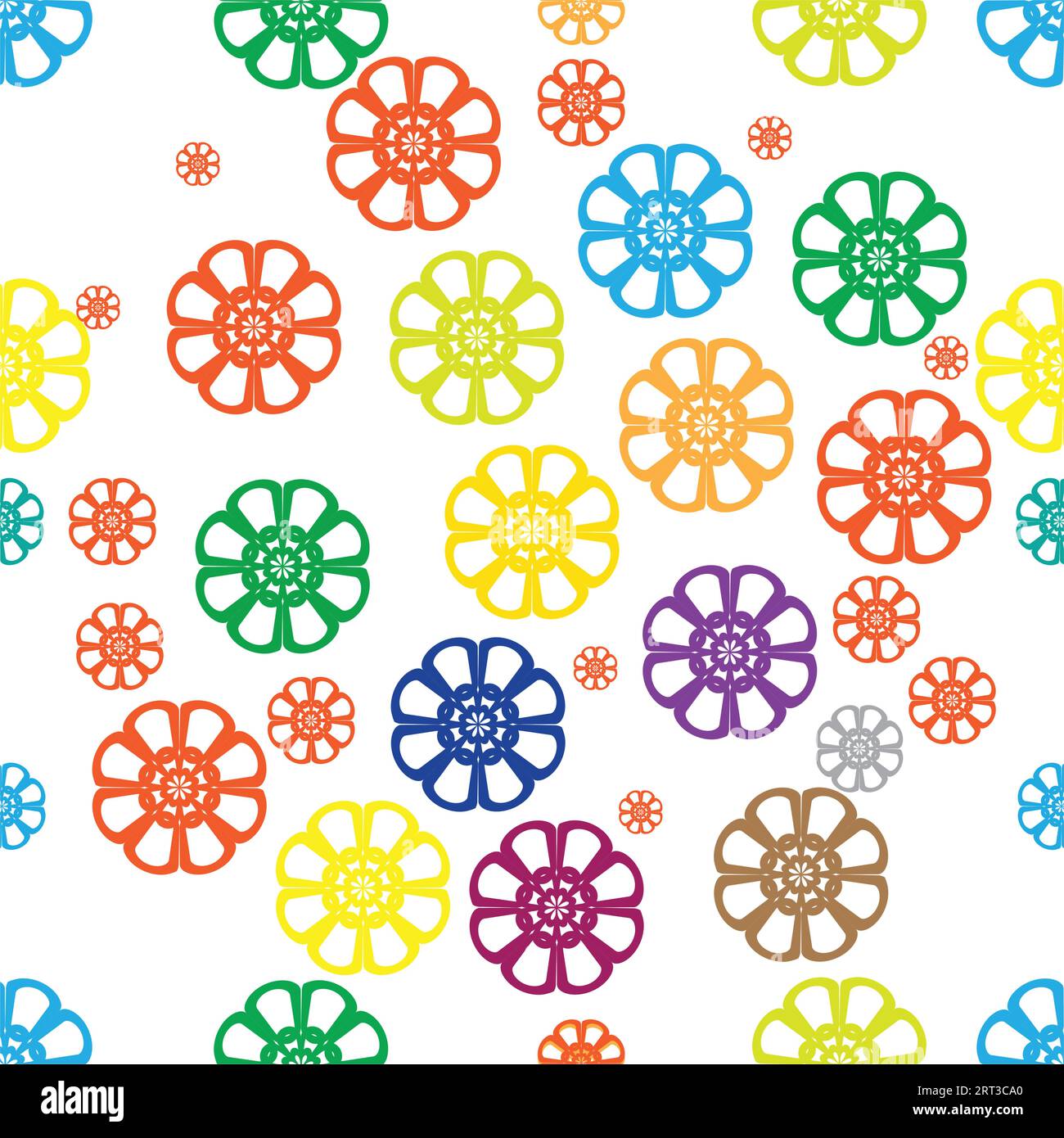 Motivo floreale: Elegante motivo floreale tropicale con fiori. stampe floreali. Trama vettoriale senza cuciture. Bouquet primaverile. Design floreale all over Illustrazione Vettoriale