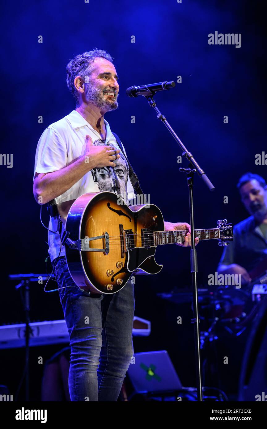 Festival vive Latino, edición España 2023. El festival acogió en Zaragoza a artistas como Juanes, Andrés Calamaro, Ana Tijoux, M-CLAN o Delaporte. Foto Stock