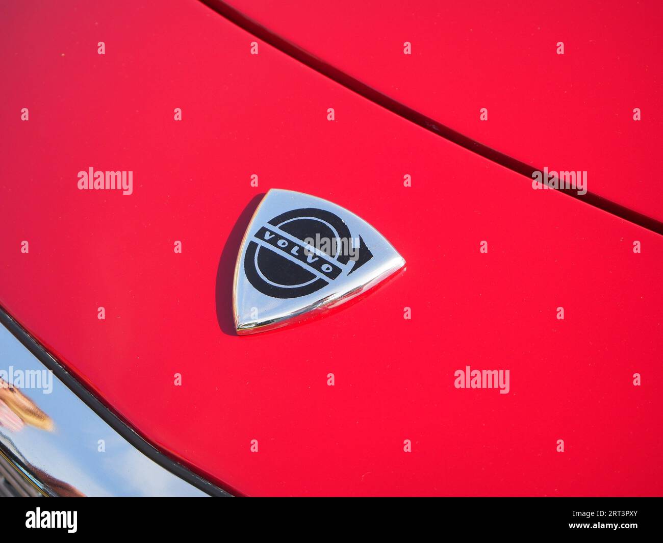 Primo piano di una Volvo P1800 classica Foto Stock