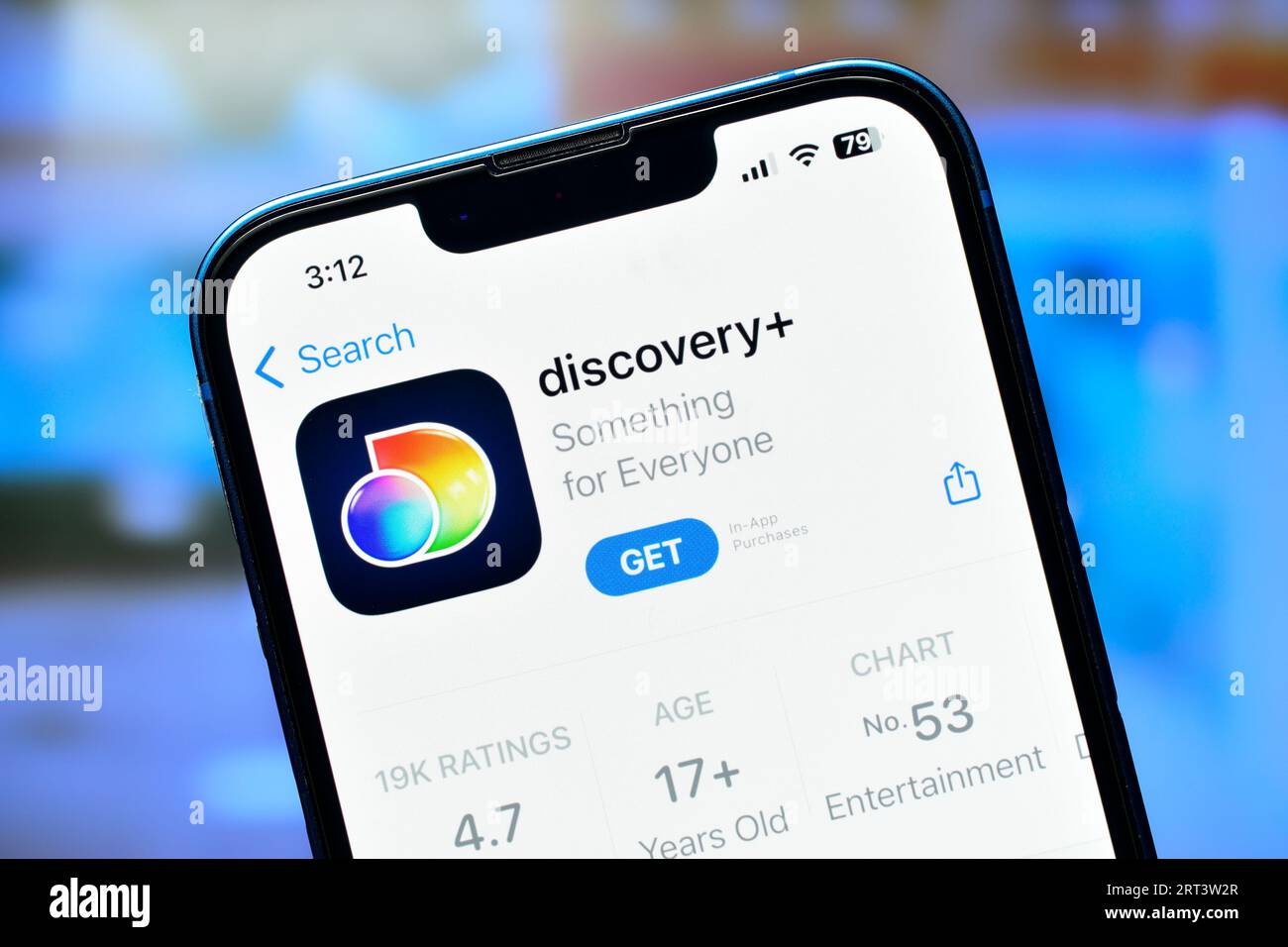 New Delhi, India 10 settembre 2023:- applicazione Discovery sullo smartphone utilizzata per guardare i contenuti delle conoscenze Foto Stock