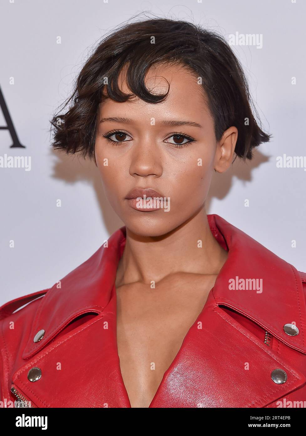 14 gennaio 2023, Beverly Hills, California, USA: Taylor Russell arriva per il BAFTA Tea Party tenutosi al Four Seasons Hotel & Resort. (Immagine di credito: © Lisa o'Connor/ZUMA Press Wire) SOLO USO EDITORIALE! Non per USO commerciale! Foto Stock