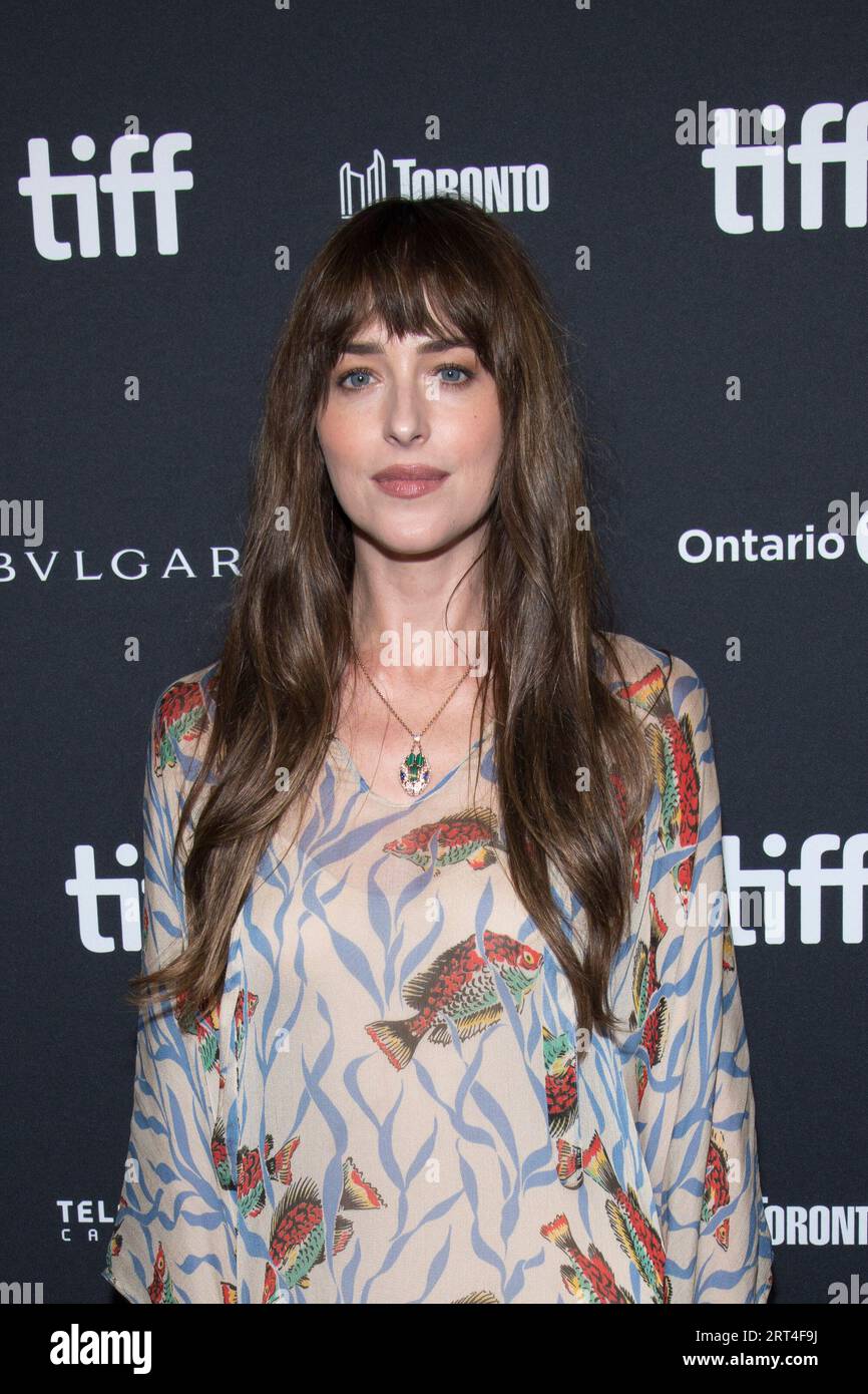 Toronto, Canada. 10 settembre 2023. Dakota Johnson partecipa alla prima del "Daddio" al TIFF Bell Lightbox di Toronto. (Foto di Angel Marchini/SOPA Images/Sipa USA) credito: SIPA USA/Alamy Live News Foto Stock