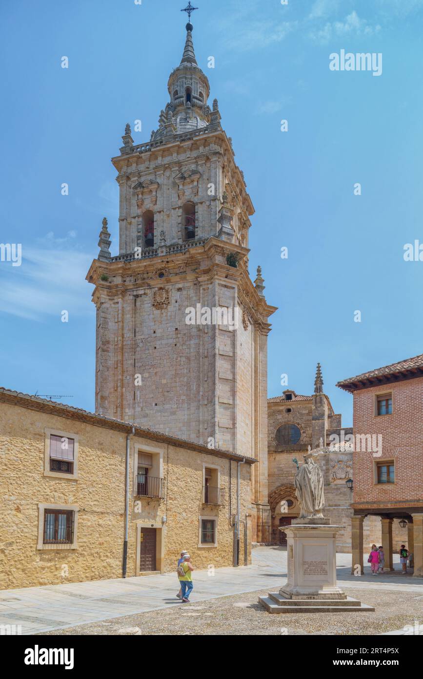 Cattedrale di nostra Signora dell'assunzione, XII-XVIII secolo, El Burgo de Osma, Ciudad de Osma, provincia di Soria, Castilla y León, Spagna, Europa. Foto Stock