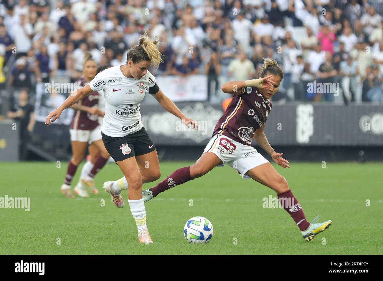 Tamires do Corinthians durante a partida contra a Ferroviária pela final do Campeonato Brasileiro Feminino 2023, na Neo Química Arena, zona este de São Paulo, neste domingo, dia 10. Credito: Brazil Photo Press/Alamy Live News Foto Stock