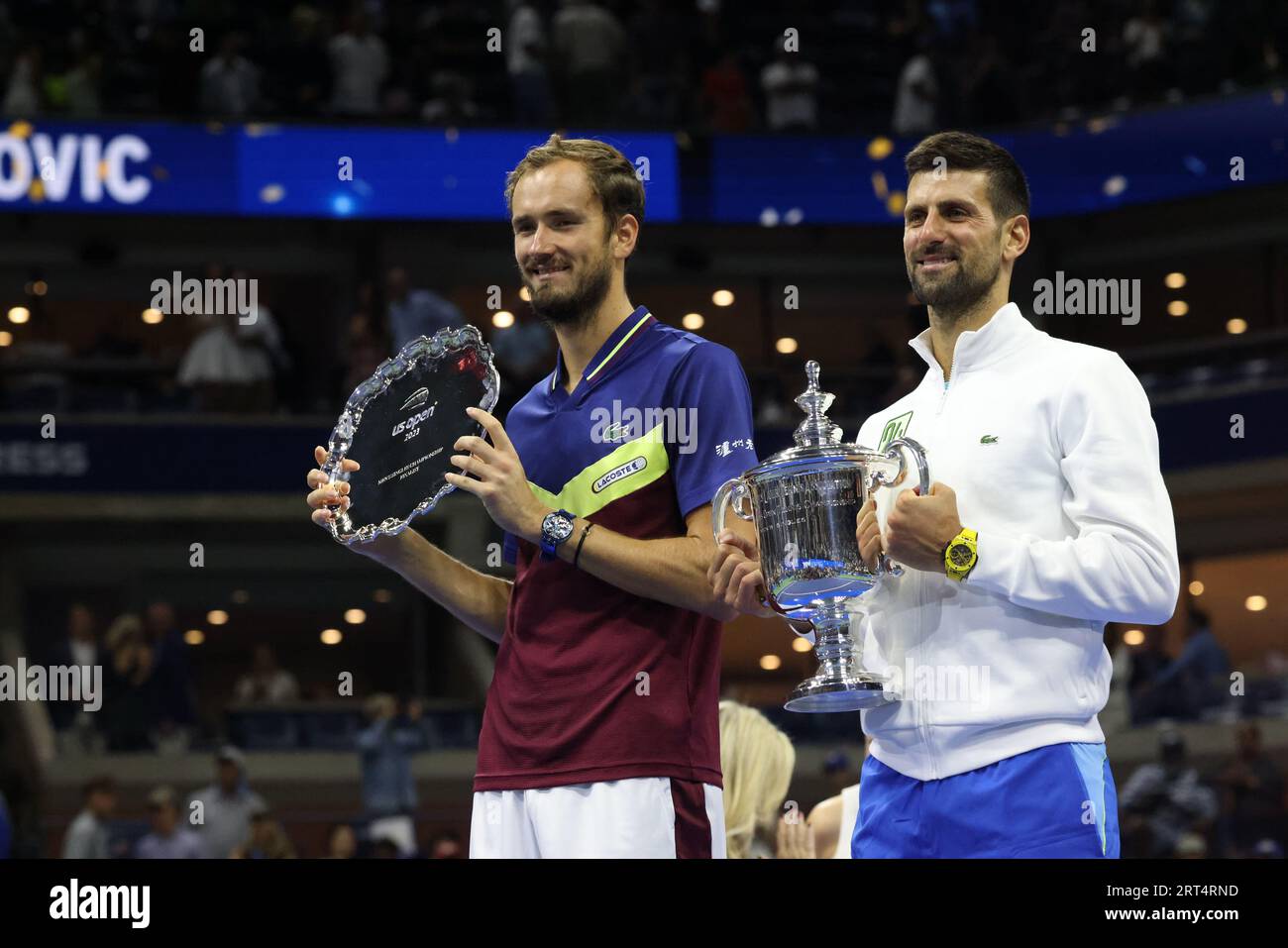 Novak djokovic karriere novak djokovic us open trophy immagini e