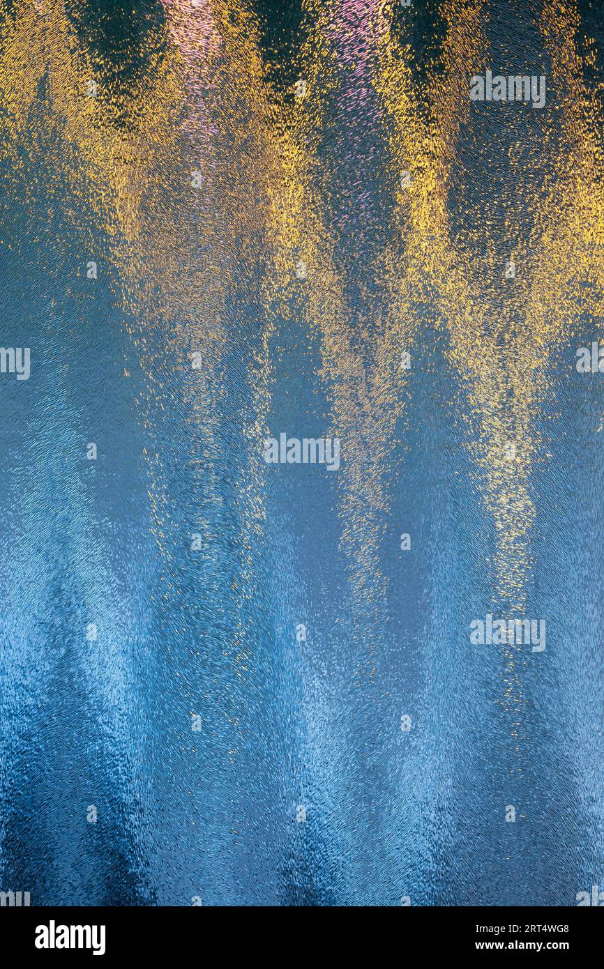 Tramonto in vetro smerigliato, Ramstein, Germania Foto Stock