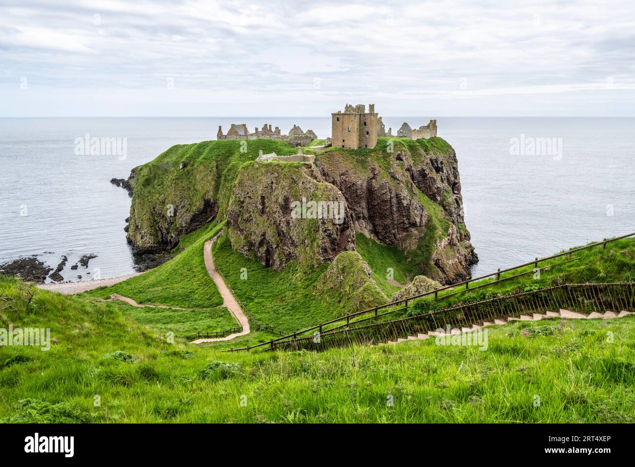 Castello di Dunnottar vicino ad Aberdeen in Scozia Foto Stock