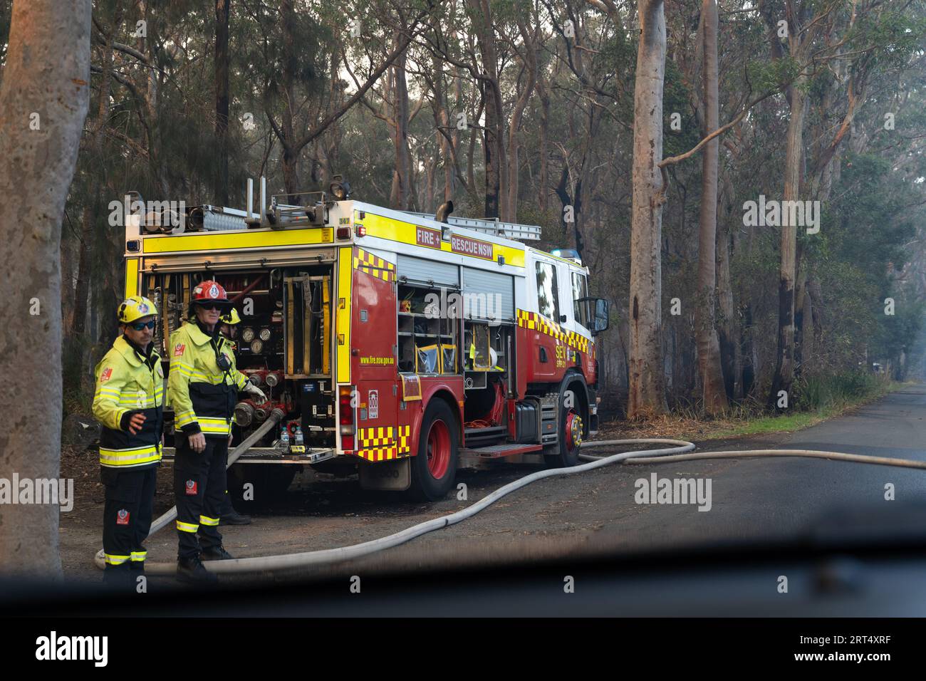 Bushfire Brigade, Ku-Ring-Gay National Park, Australia Foto Stock