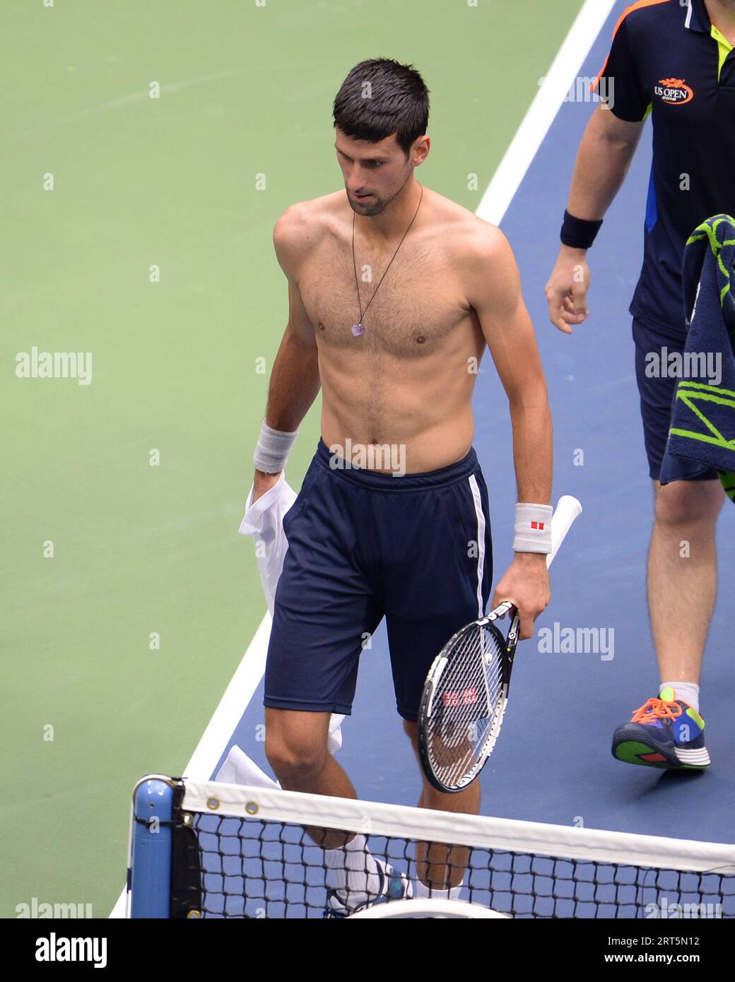 Queens, Stati Uniti d'America. 09 settembre 2016. NEW YORK, NY - SETTEMBRE 09: Novak Djokovic il giorno dodici degli US Open 2016 all'USTA Billie Jean King National Tennis Center il 9 settembre 2016 nel quartiere Flushing del quartiere Queens di New York City persone: Novak Djokovic Credit: Storms Media Group/Alamy Live News Foto Stock