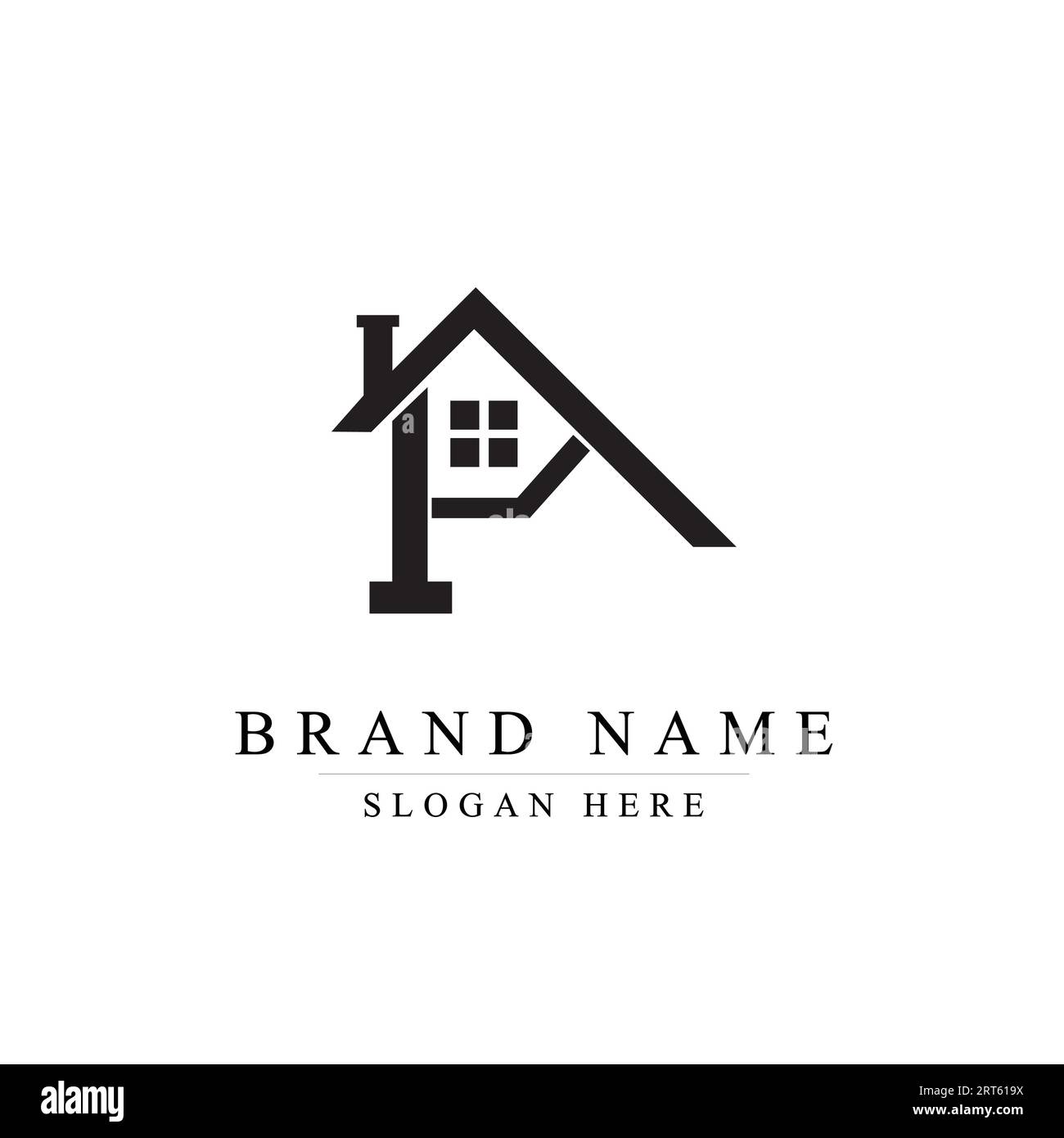 Vettore logo S. vettore del logo home. Illustrazione Vettoriale