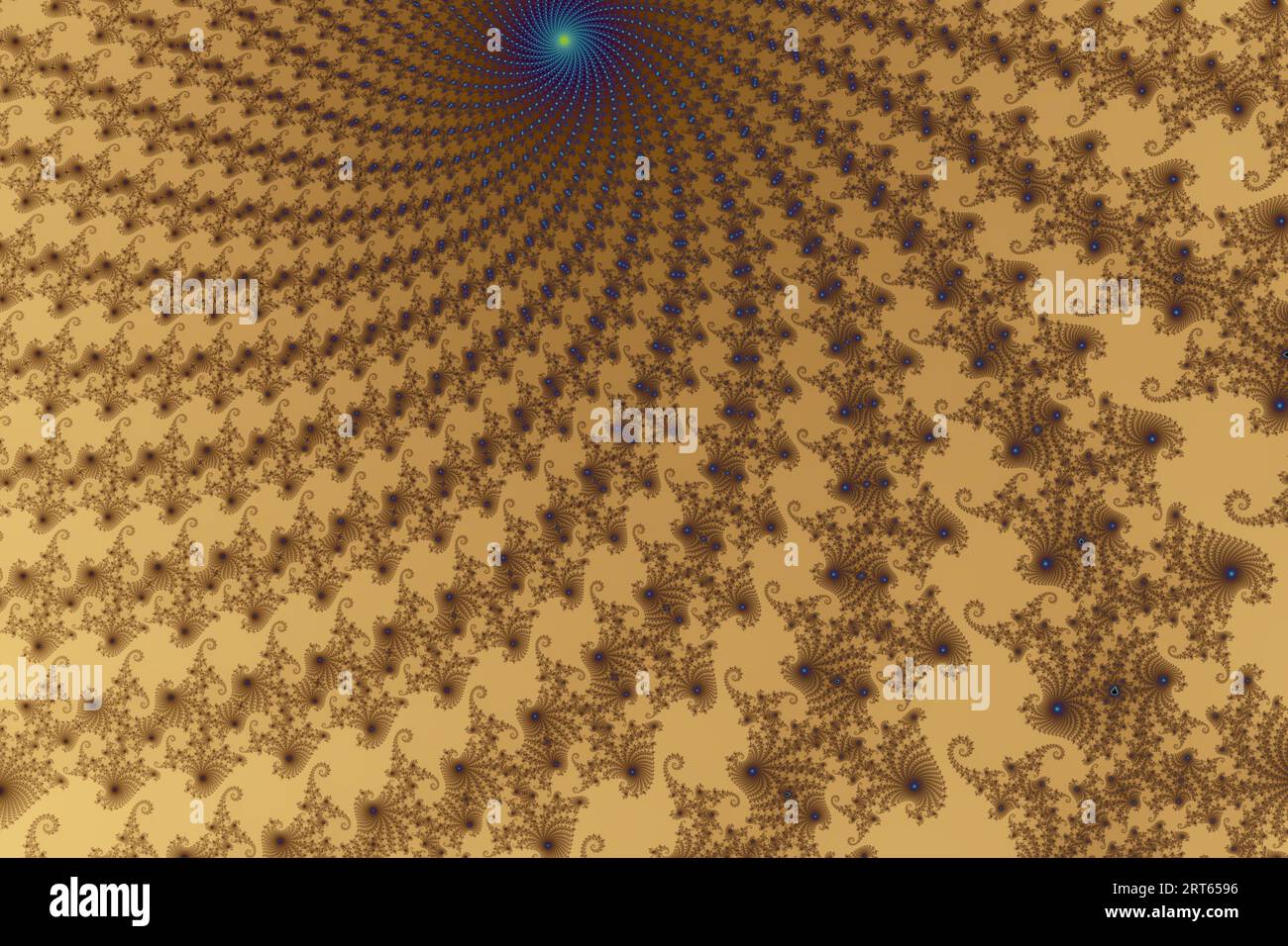 Beautiful Zoom into the Infinite Mathematical Mandelbrot Set Fractal Foto Stock